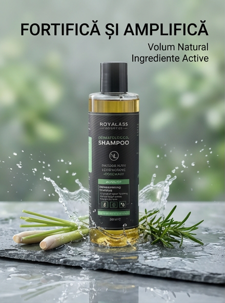 Sampon Pentru Par Organic Amplify Cu Lemongrass Si Rozmarin