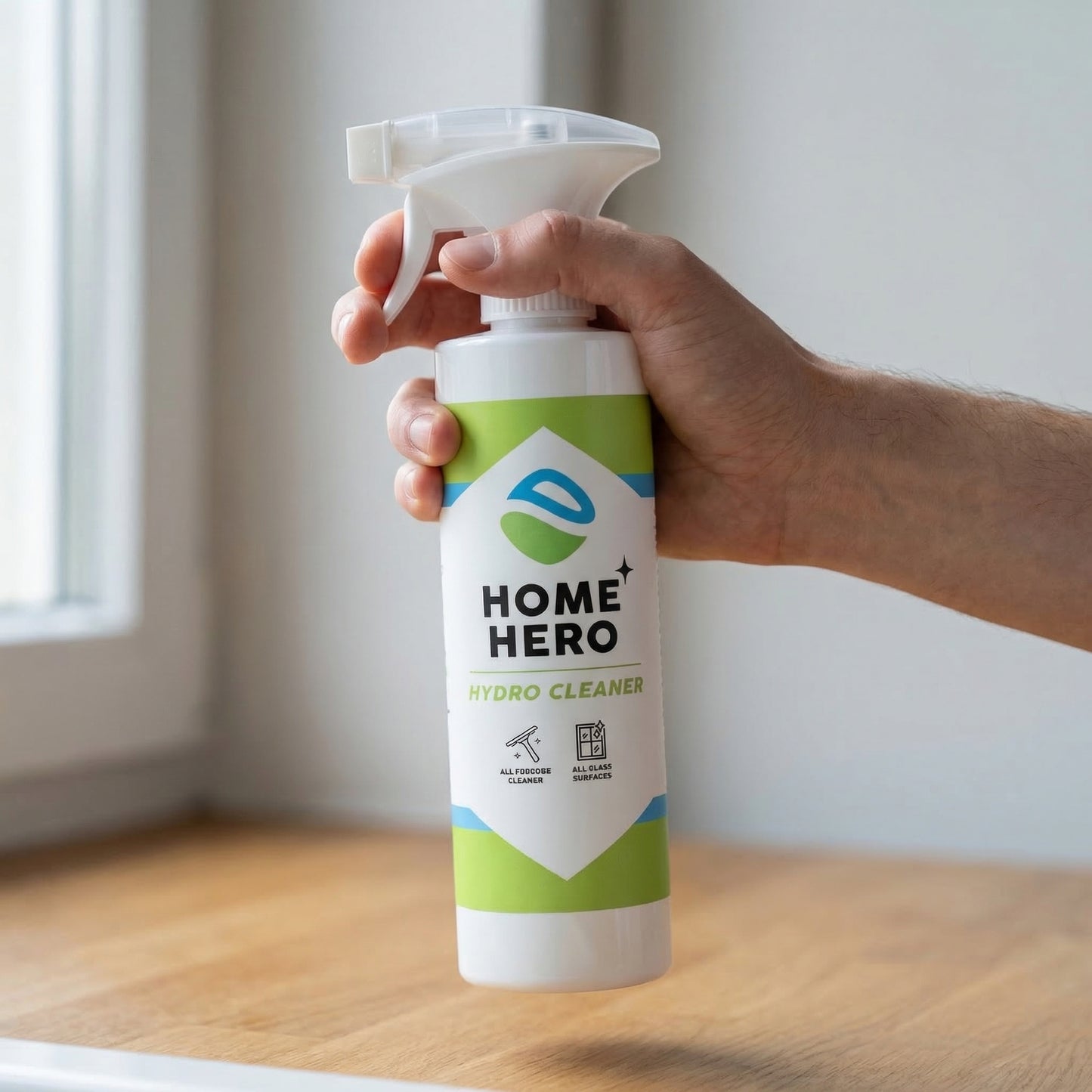 Hydro Cleaner – Curăță Instant Geamuri & Suprafețe din Sticlă | Fără Dungi, Claritate Perfectă pentru Casă & Bucătărie