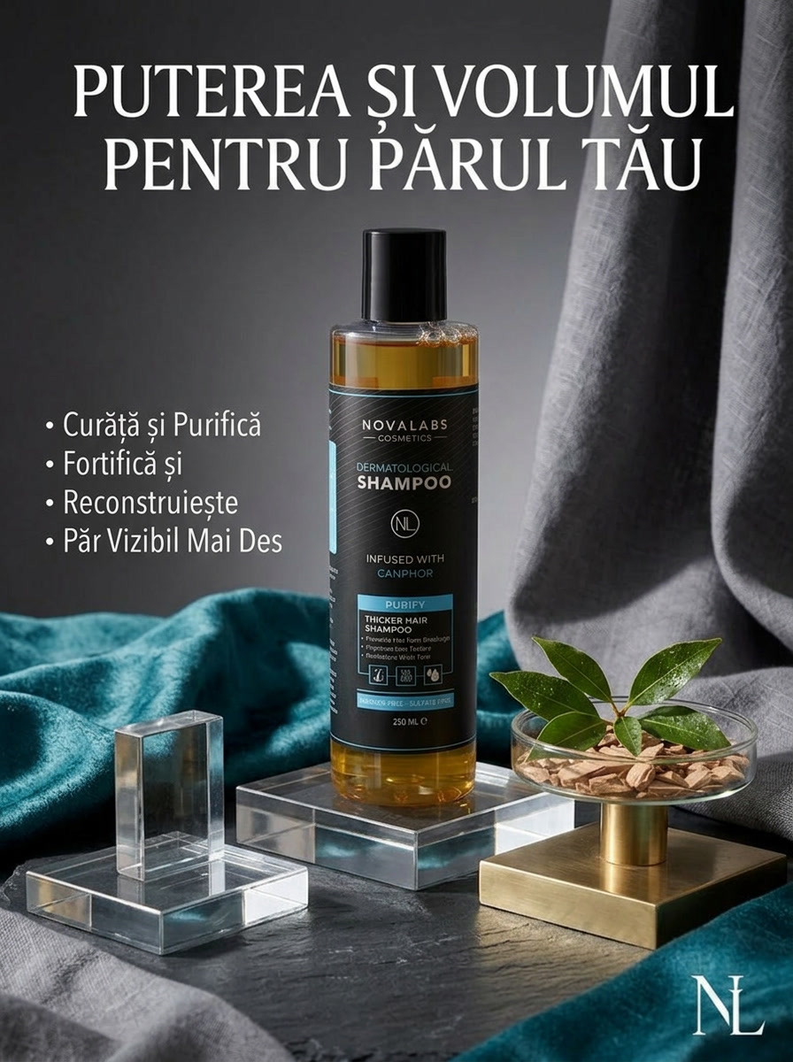 Șampon Organic Purify - Special creat pentru lupta împotriva căderii părului